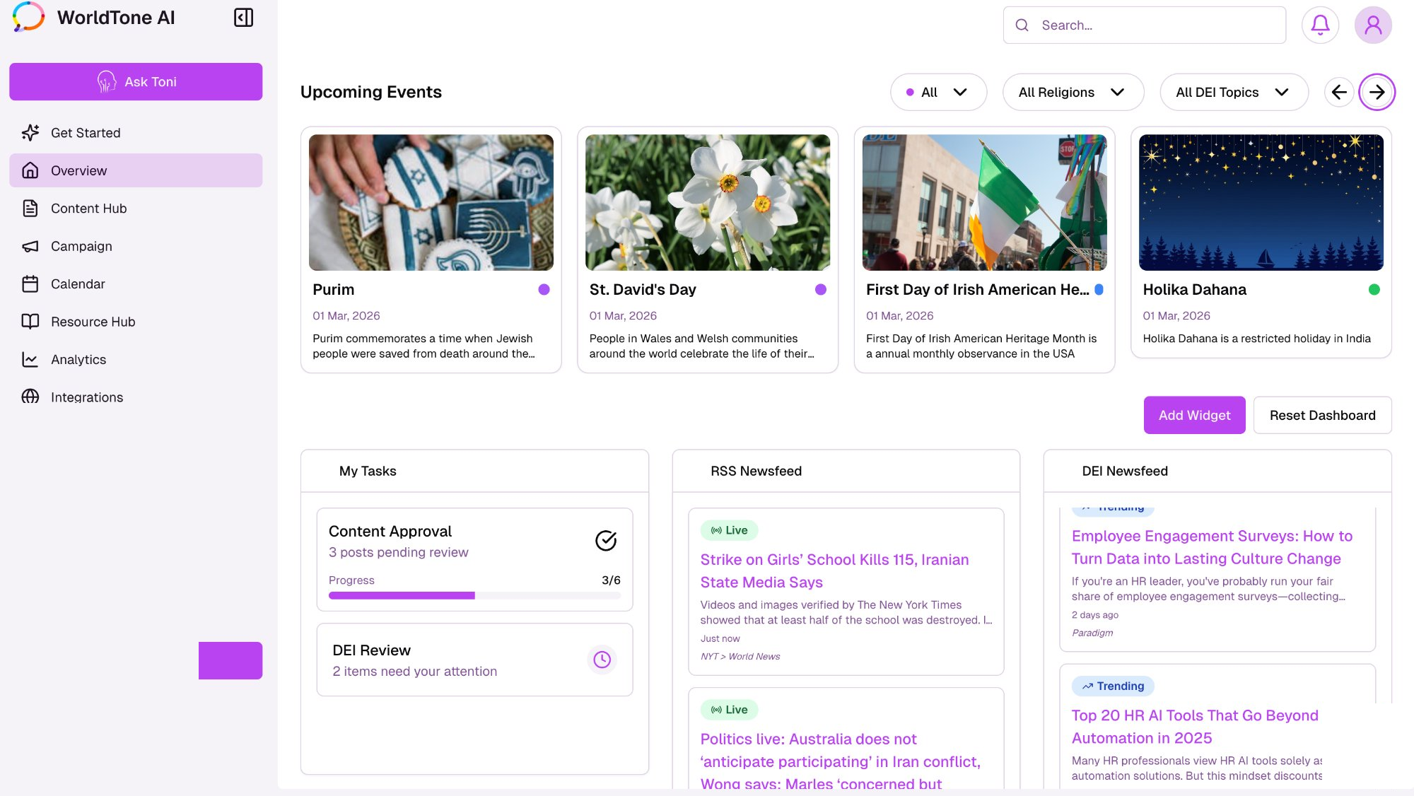 WorldTone AI platform
